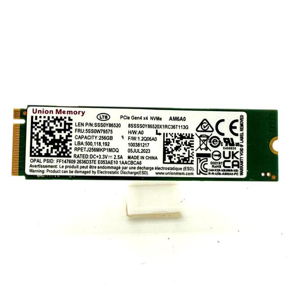 AM6A0 512GB Union Memory M.2 SSD NVMe 2280 NVMe