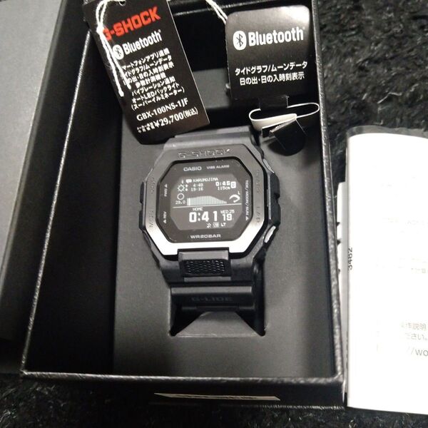 カシオ G-SHOCK GBX-100NS-1JF タイドグラフ ブラック CASIO G-LIDE ジーショック
