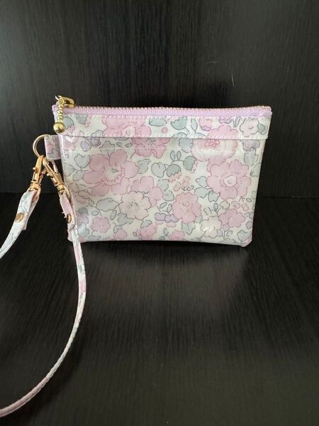 クリアポーチ ハンドメイド リバティ ベッツィ ナデシコピンク