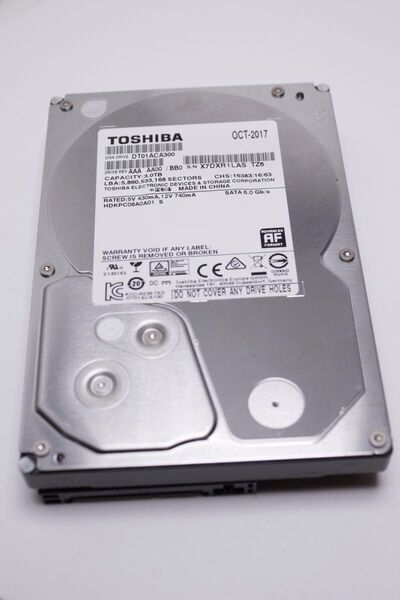 【TOSHIBA】東芝 HDD DT01ACA300 3.0TB 健康状態/注意 ジャンク