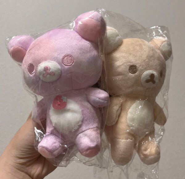バニララテ ぶらさげぬいぐるみ ふんわりいちごミルク コリラックマ