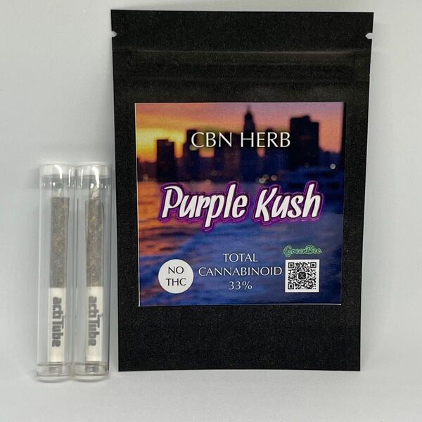 CBN×CBG×H4CBDジョイント|パープルクッシュ|0.5g×2本セット|新基準1ppm以下