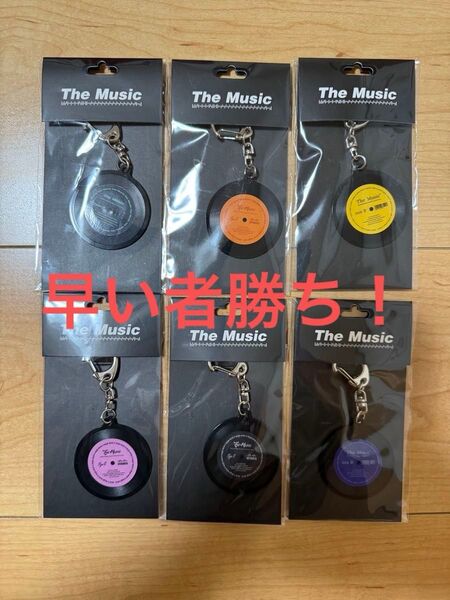 早い者勝ち!THE MUSIC ミュージックキーホルダー レコード 6種セット!