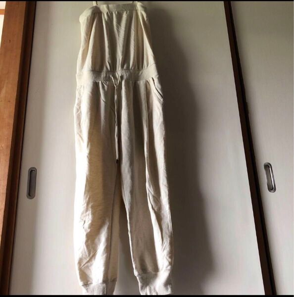 オールインワン サロペット コットン ベージュ