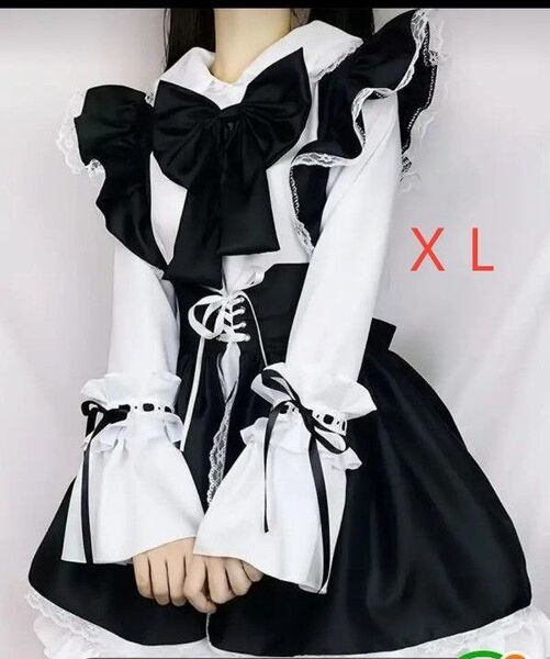 女装コスプレメイド服大きいサイズXL(LL)
