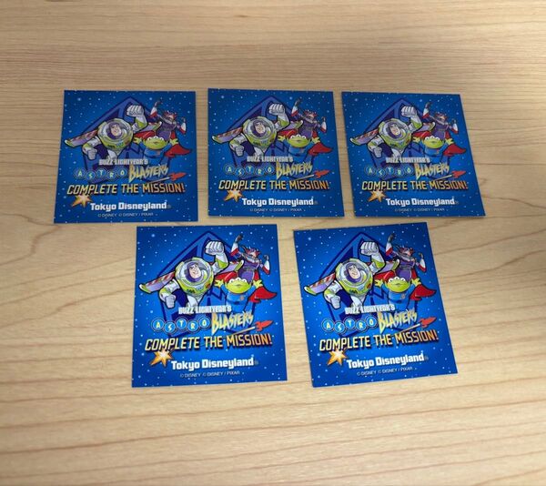 バズライトイヤー アストロブラスター コンプリートザミッション スティッカー 5枚 シール