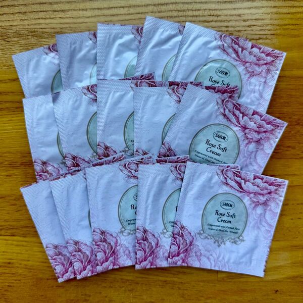 美的 2023年1月号 付録 SABON サポン ローズソフトクリーム 15包