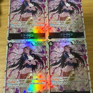 ワンピースカードスリーブ 師弟の絆 ニコ・ロビンSR 4枚