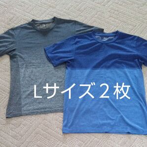中古品 ユニクロ ドライEXクルーネックTシャツ Lサイズ 2枚セット