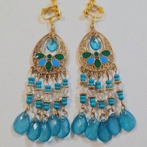 ボヘミアン★キラキラかわいいイヤリング・ピアス かわいいピアス かわいいイヤリング ヒッピー エスニック アジアン