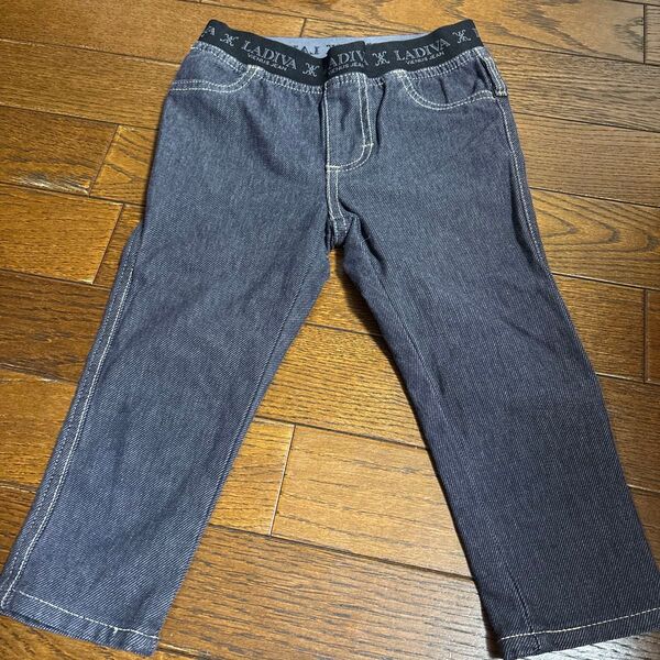 ジーンズ デニムパンツ EDWIN SOMETHING デニムパンツ クロップド 120