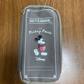 Disney ミッキーマウス ケース グレー 付録