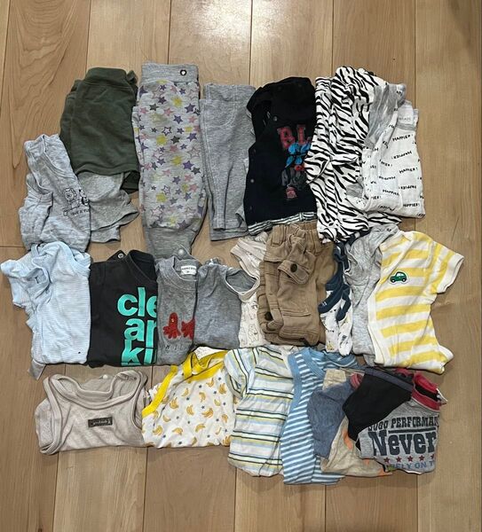 子供服 まとめ売り 80 男の子 キッズ ベビー 夏服 半袖 半ズボン シャツ インナー