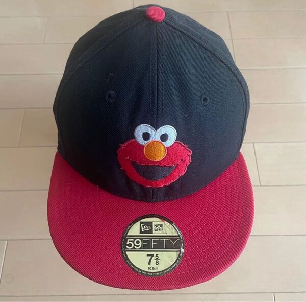 【希少】ニューエラ セサミストリート エルモ コラボ NEW ERA キャップ 60.6cm