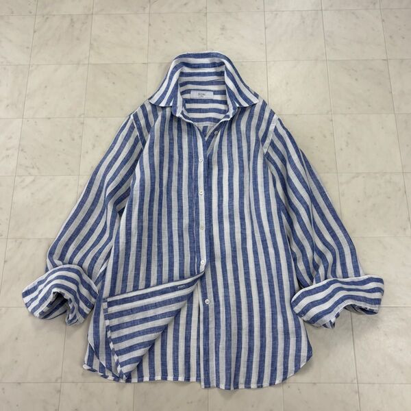 SLOBE IENA★美品★23SSEuropean Linenレギュラーシャツ