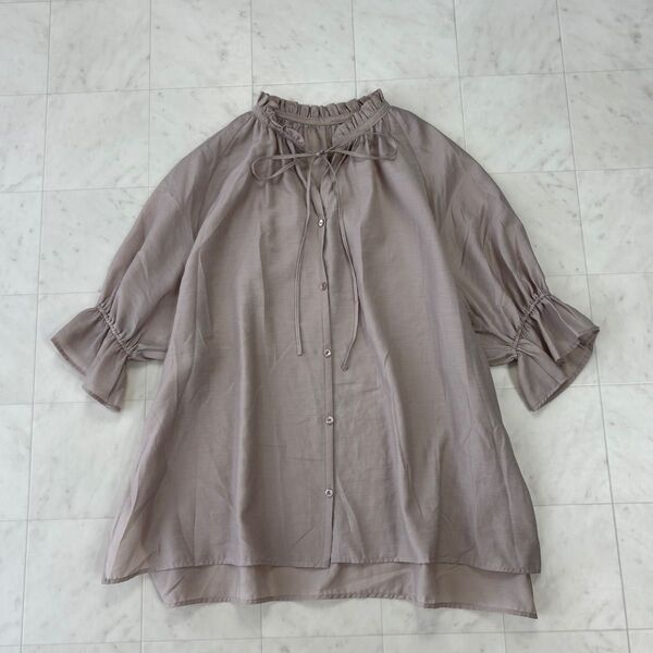 Spick & Span ★美品★ハイブリットスタンドフリルブラウス
