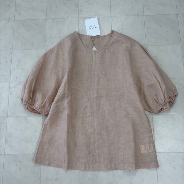 MACPHEE ★新品★クリスプリネン ボリュームスリーブプルオーバー
