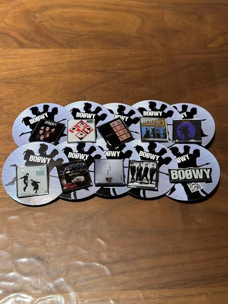 BOOWY ピンバッジ ピンズコレクション 氷室京介 布袋寅泰 ボウイ コンプリート ピンズカプセル