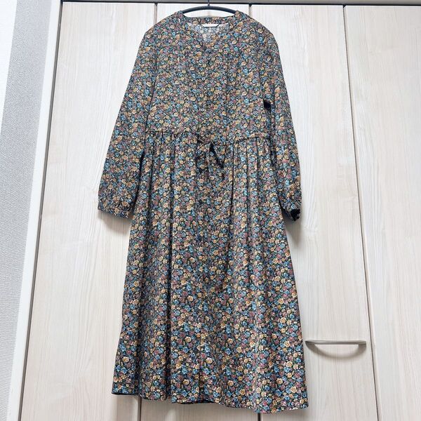 ehka sopo Mサイズ マルチカラー 花柄 シャツワンピース