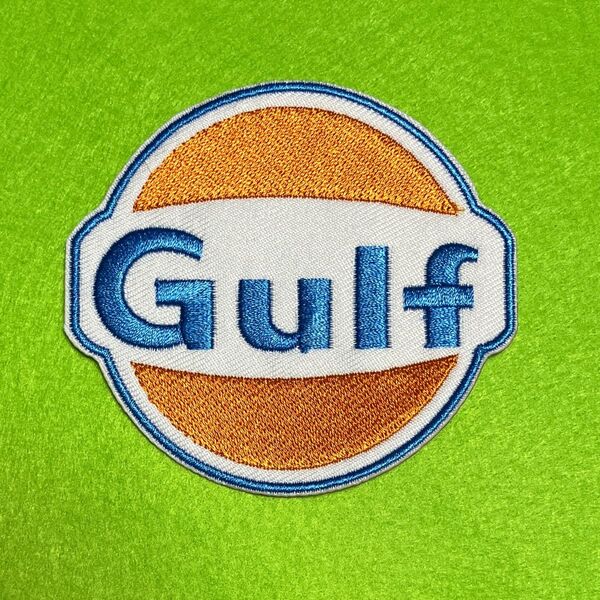 米国 Gulf 刺繍 パッチ ワッペン アイロン ガルフ アメリカン雑貨 復刻
