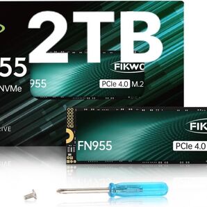 FIKWOT FN955 2TB M.2SSD PCIe Gen4 R7350 W6800 1400TBW 5年保証