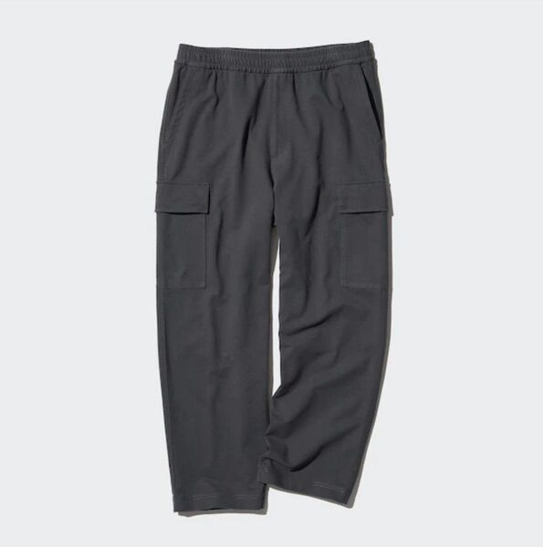 ユニクロ UNIQLO ジャージーイージーカーゴパンツ S ブラック