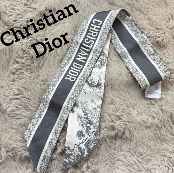Christian Dior クリスチャンディオール 小物 リボンスカーフ ラッピー ツイリー バンドー スカーフ
