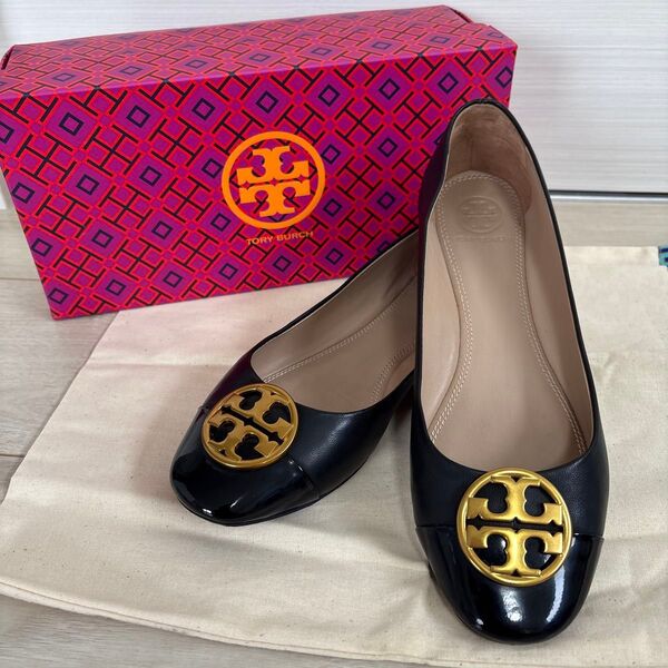 TORY BURCH トリーバーチ フラットシューズ バレエシューズ ブラック 23.5cm前後