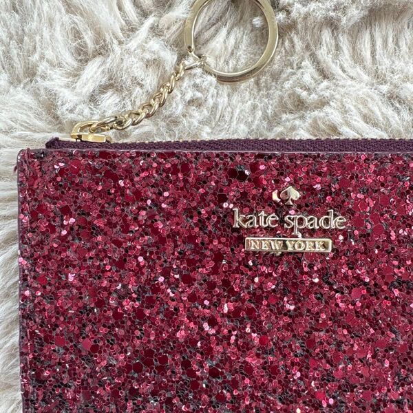 kate spade NEW YORK ケイトスペード コインケース カードケース パスケース マルチタイプ キラキラピンク