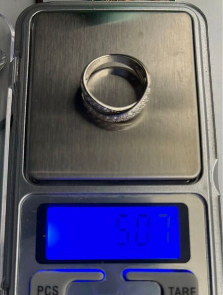 K18WG 指輪 ダイヤモンド 2連 リング 約12号 0.51ct 5g