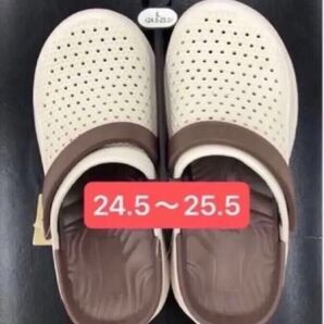 新品 レディースサンダル メンズサンダル サンダル Lサイズ(24.5-25.5) ベージュ ブラウン