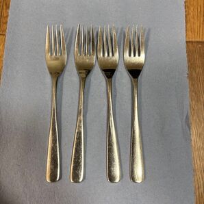 フォーク 4本セット ステンレス製 シルバー
