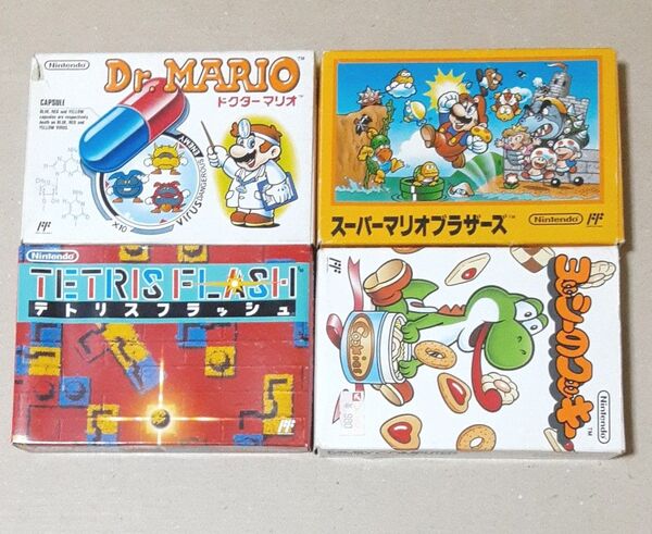 FC ファミコンソフト 箱付き4本セット 説明書2冊