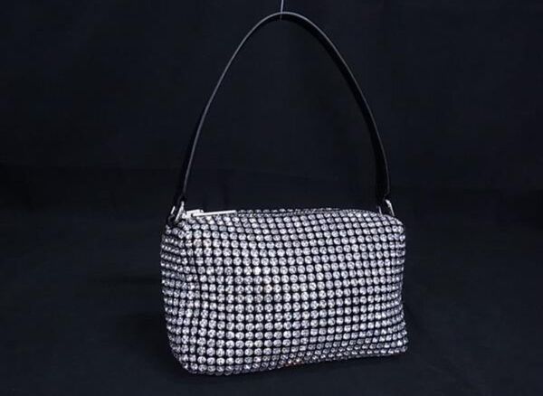 Alexander Wang アレキサンダーワン HEIRESS レザー ラインストーン ハンドバッグFJ8204