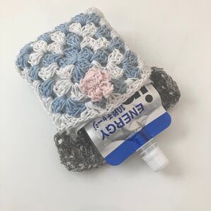 ゼリー飲料ホルダー エナジードリンクホルダー 手編み ハンドメイド