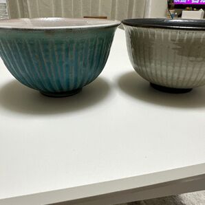 京都 山本たろう 焼き物のお茶碗 2個セット