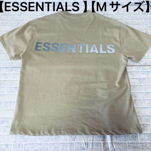 FOG ESSENTIALS Tシャツ バックロゴ TAN Mサイズ ゆるダボ