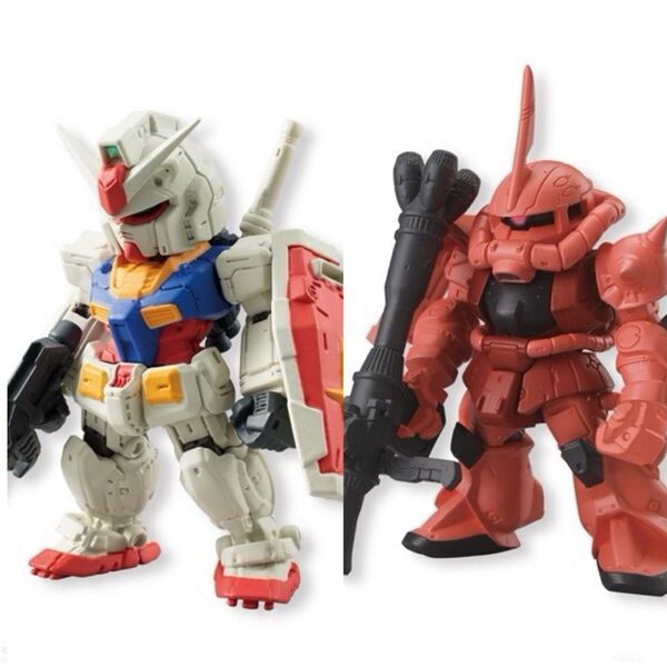ガンダム コンバージ RX-78-2ガンダム(ディテールアップVer.)&シャア専用ザクII GUNDAM CONVERGE