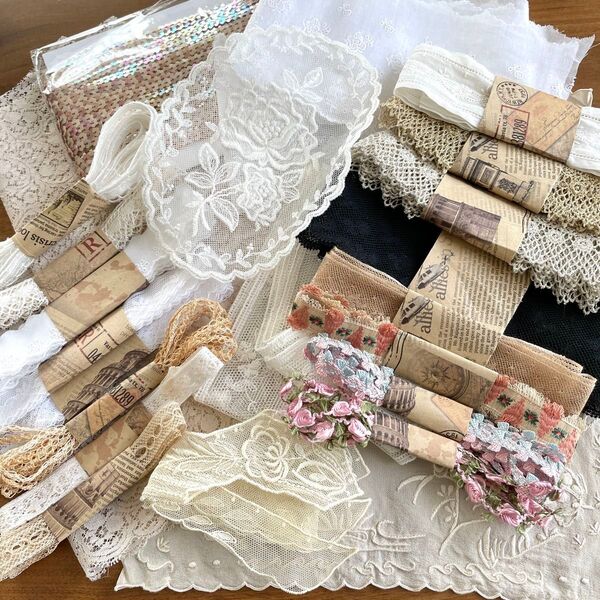 アンティーク ヴィンテージレース 現代のレース まとめ売り 手芸 ハンドメイド