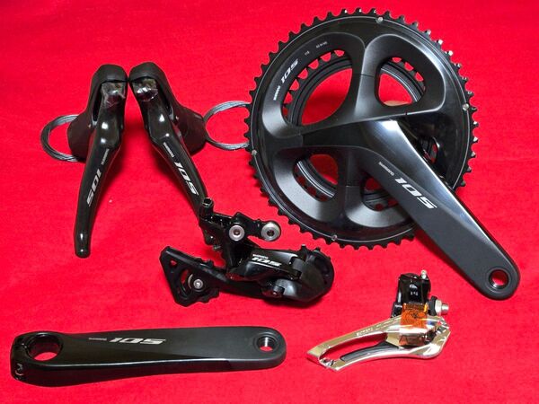 新品未使用 SHIMANO 105 R7000 コンポセット 機械式 2×11s FC-R7000 50-34T RD-GS