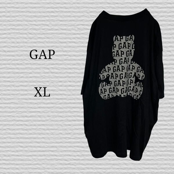 《GAP》ブラナンTシャツ ブラナンロゴ ブラック XLサイズ Tシャツ 半袖Tシャツ ブラック カットソー プリント