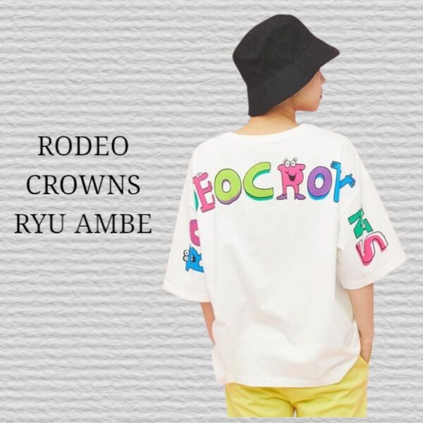 《RODEO CROWNS》RYU AMBE POCKET Tシャツ Tシャツ 半袖Tシャツ 半袖 ホワイト プリント 白