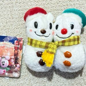 ★新品★ディズニー 2017 スノースノー チップデールぬいぐるみバッジ