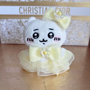 ちいかわ お座りぬいぐるみ ハンドメイド リボン 耳飾り ドレス ウェディング ハチワレ うさぎ
