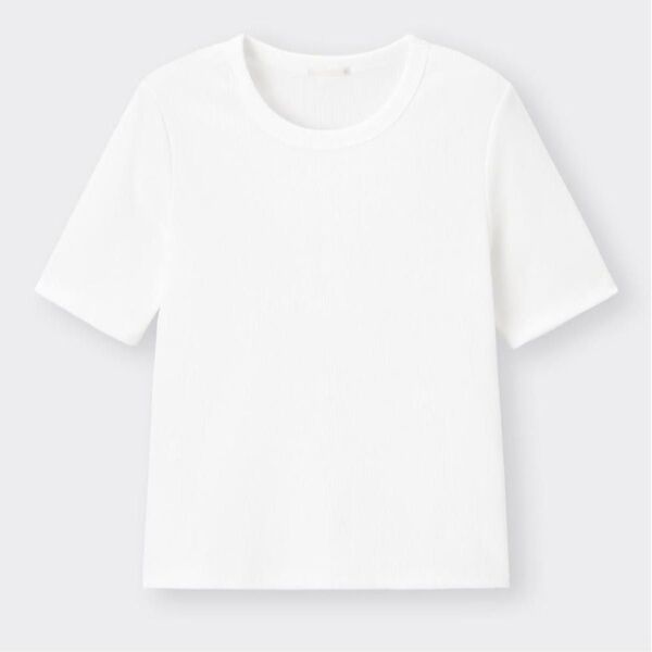 GU リブ Tシャツ