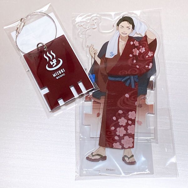 新品未開封 鬼太郎誕生 ゲゲゲの謎 ゲゲゲの温泉 ロッカーキー風アクリルキーホルダー アクリルスタンド 水木