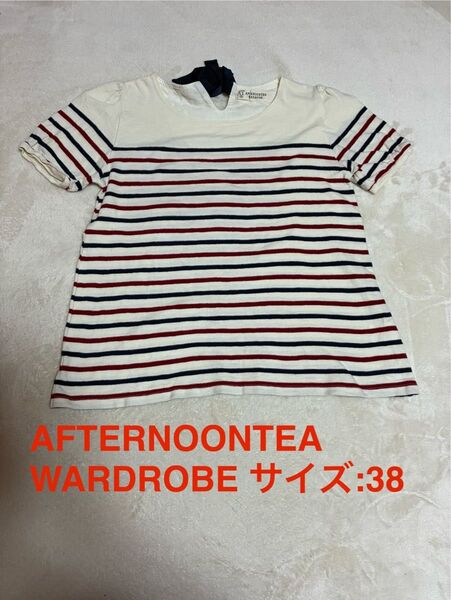 アフタヌーンティーワードローブ ボーダー サイズ:38 AFTERNOONTEA WARDROBE 半袖