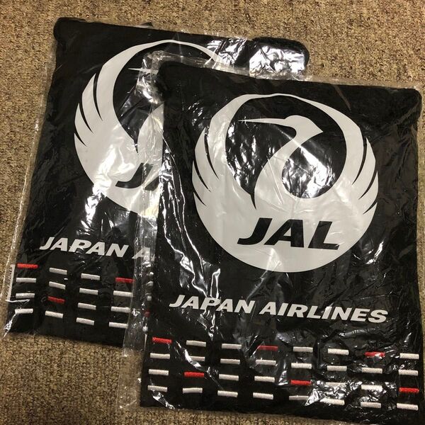 JAL 国際線アメニティ巾着 2枚セット JALの人気巾着ポーチです。御跳印帳を入れると素敵です!