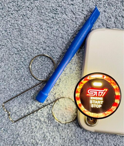 STIロゴ エンジンスタートスイッチカバー新品・未使用品 ブラック
