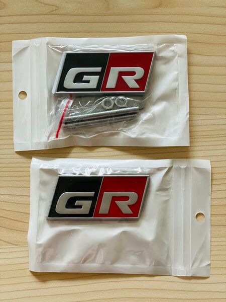 GR エンブレム トヨタ TRD カムリ RAV4 ヤリス クロス 2枚セット